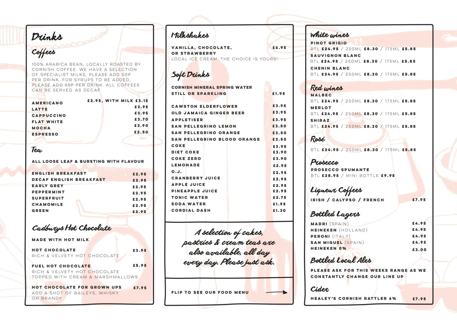 Falmouth Café Menus Fuel Breakfast, Lunch, Dinner